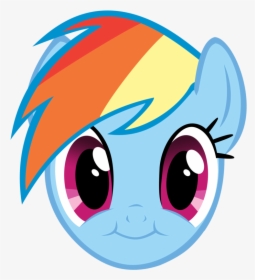 Beast Vector Face - My Little Pony Rainbow Dash Face, HD Png Download, Free Download