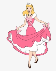 Clipart Cinderella In Pink Dress, HD Png Download, Free Download