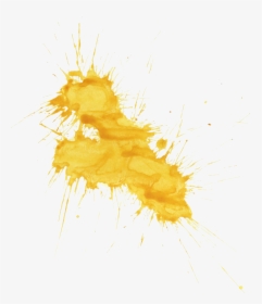 Yellow Watercolor Splatter Png, Transparent Png, Free Download