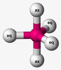 Trigonal Bipyramidal 3d Balls Ax Eq - Trigonal Bipyramidal Shape, HD Png Download, Free Download