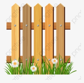 Fence Barrier Cartoon Fences - Flower Garden Clipart Png, Transparent Png, Free Download