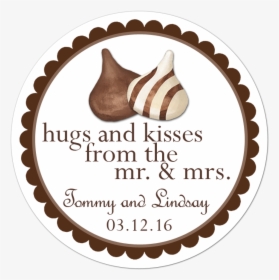 Hershey Hugs And Kisses Personalized Sticker - Thomas The Train Thank You Stickers, HD Png Download, Free Download
