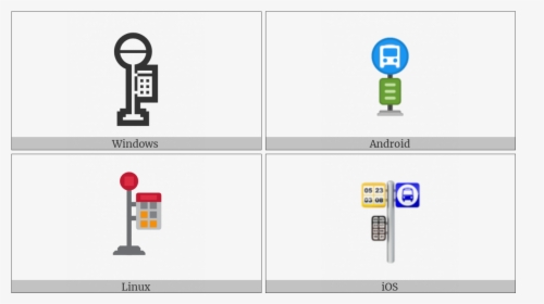 Bus Stop On Various Operating Systems - Traffic Sign, HD Png Download, Free Download
