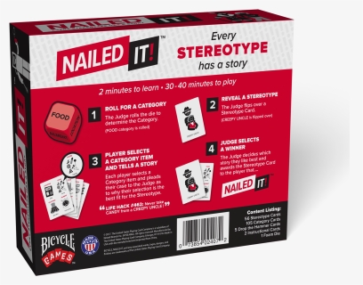 Nailed It Back Of Box 3d - Flyer, HD Png Download, Free Download