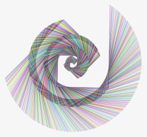 Golden Ratio Spiral Design Rainbow Type Ii - Golden Ratio Abstract Art, HD Png Download, Free Download