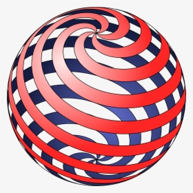 Spiral Ball Clip Arts - Sphere Spiral 3d, HD Png Download, Free Download