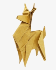 Origami Reindeer - Transparent Background Origami Transparent, HD Png Download, Free Download