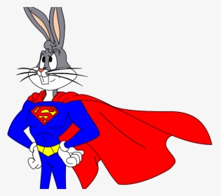 Bugs Bunny/super Rabbit - Bugs Bunny Superman, HD Png Download, Free Download