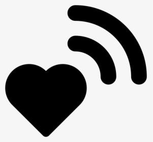 Wifi Signal On Heart - Heart Wifi, HD Png Download, Free Download