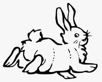 Bunny Clipart Black And White - Rabbit Clip Art, HD Png Download, Free Download