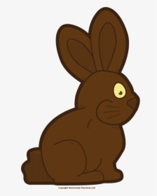 Bunny Free Easter Clipart - Chocolate Bunny Clip Art, HD Png Download, Free Download