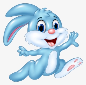 Rabbit Clipart Blue - Blue Rabbit Clip Art, HD Png Download, Free Download