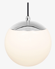 Opal Globe Pendant Chrome 200mm - Ceiling Fixture, HD Png Download, Free Download