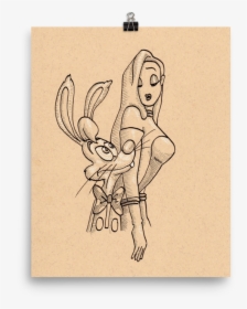 Who Framed Roger Rabbit Art Print - Sketch, HD Png Download, Free Download