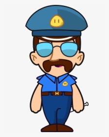 Cliparts For Free Download Officer Clipart Police Station - Police Officer Drawing Cartoon, HD Png Download, Free Download