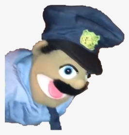 A Cop Puppet Surprised - Cop Puppet Transparent Background, HD Png Download, Free Download