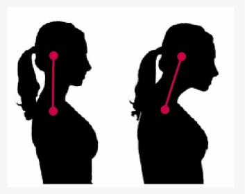 Correct Posture Vs - Silhouette, HD Png Download, Free Download