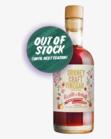 Orkney Craft Vinegar Rhubarb Rosehip Out Of Stock , - Glass Bottle, HD Png Download, Free Download