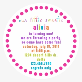 Candyland Birthday Invitation - Candyland Invitations Template Circle, HD Png Download, Free Download
