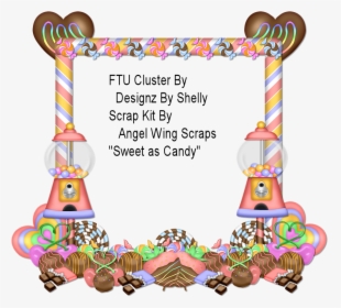 Candyland Clipart Frame - Picture Frame, HD Png Download, Free Download