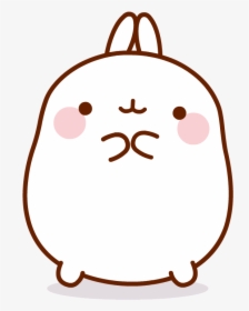 Via Giphy Love Stickers, Molang, Valentine Day Love, - Kawaii Transparent Cute Gif, HD Png Download, Free Download