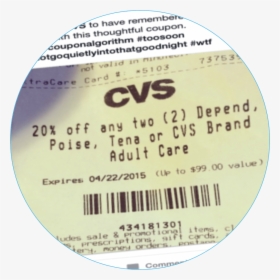 Cvs Receipt , Png Download - Label, Transparent Png, Free Download