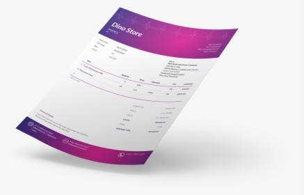 Invoice Template - Creative Tax Invoice Design, HD Png Download, Free Download
