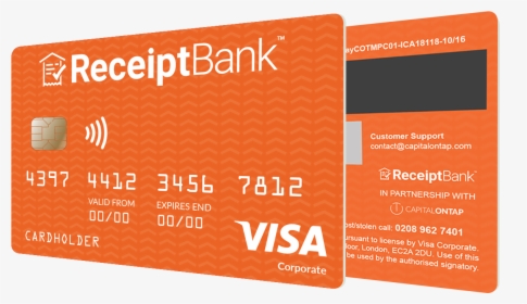 Receipt Bank Credit Card - Visa, HD Png Download, Free Download
