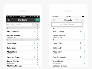 Base Crm Contacts For Ios - Iphone, HD Png Download, Free Download