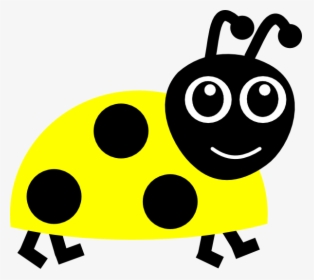 Yellow Ladybug Clip Art At Clker - Lady Bug Clipart, HD Png Download, Free Download