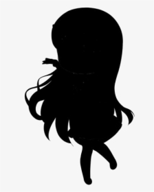 Girl Drawing Png Transparent Images - Silhouette, Png Download, Free Download