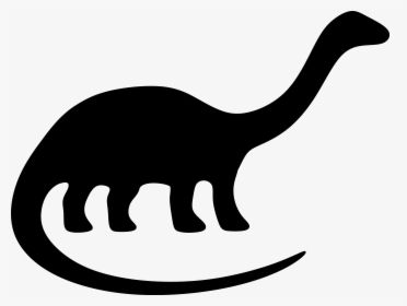 Silhouette Of A Dinosaur, HD Png Download, Free Download