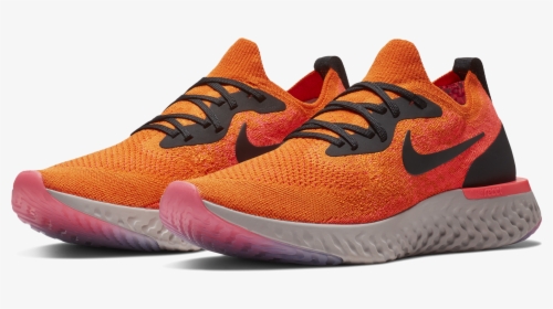 Nike React Flyknit Orange, HD Png Download, Free Download