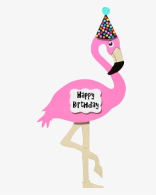 Kids Birthday Yard Signs - Clip Art Flamingo Birthday, HD Png Download, Free Download