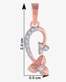 14kt Rose Gold And Diamond Pendant For Women - Illustration, HD Png Download, Free Download