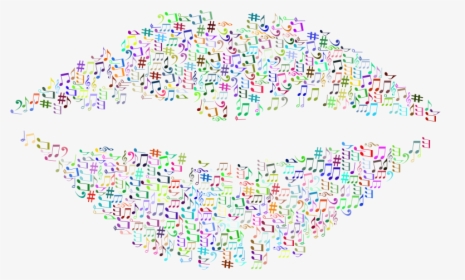 Musical Lips - Music Note Lips, HD Png Download, Free Download