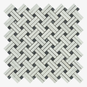 White Carrara Marble Mosaic - Black And White Marble Mosaic Tile Depot, HD Png Download, Free Download
