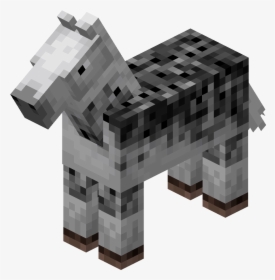 Minecraft Horse Black And White, HD Png Download, Free Download