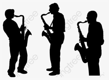 Jazz Musician Silhouette Png, Transparent Png, Free Download