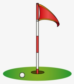Flags Clipart Golf Ball - Golf Flag Transparent Background, HD Png Download, Free Download
