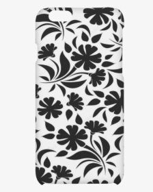 Flower Background Vector Black And White Artsadd D - Mobile Phone Case, HD Png Download, Free Download