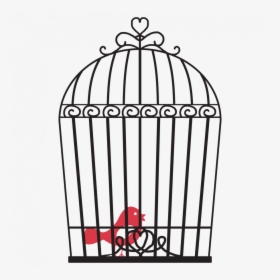 Rib Cage Line Drawing Easy And Heart Broken Books - Bird In Cage Png, Transparent Png, Free Download