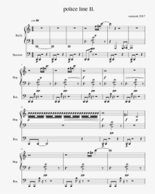 Police Line Ii - Msu Fight Song Piano Sheet Music, HD Png Download, Free Download