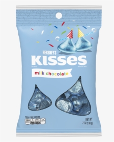 Hershey"s Kisses Milk Chocolate Light Blue Birthday - Hershey Kisses Birthday Candy Green, HD Png Download, Free Download