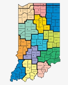 State Police Map - Indiana State Police Districts, HD Png Download, Free Download