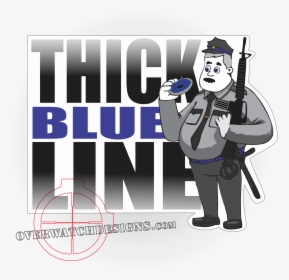 Thick Blue Line - Cartoon, HD Png Download, Free Download