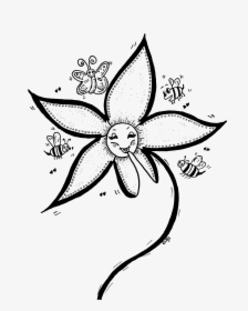Flower Doodle Png, Transparent Png, Free Download