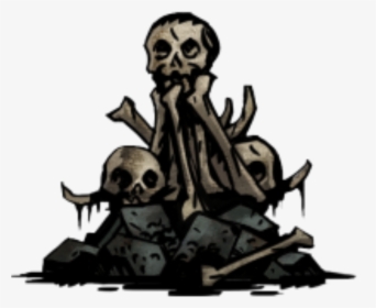 Transparent Bone Pile Png - Skeleton Pile Of Bones Drawing, Png Download, Free Download