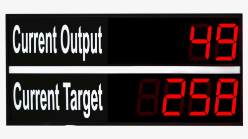 Output And Target Large Digital Counter - Led Digital Counter, HD Png Download, Free Download