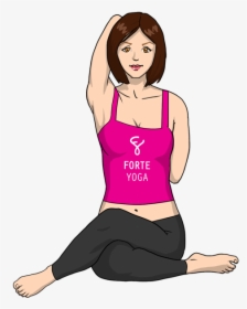 Cow Face Pose Yoga Png, Transparent Png, Free Download